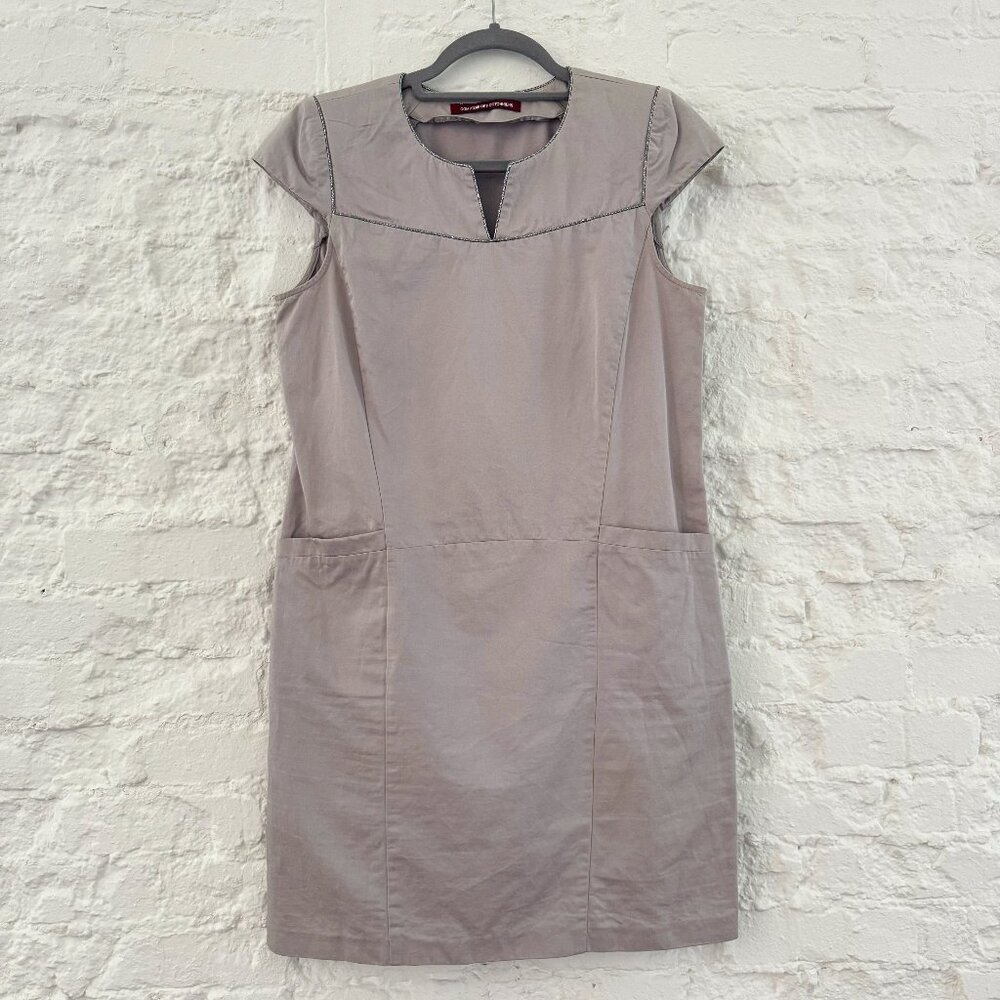 Comptoir des Contonniers | Gray shift dress with pockets in Size 8